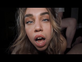 her first hard threesome